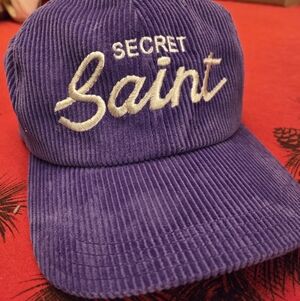 tSaint Michael ‘Secret Saint’ Corduroy Hat purple.